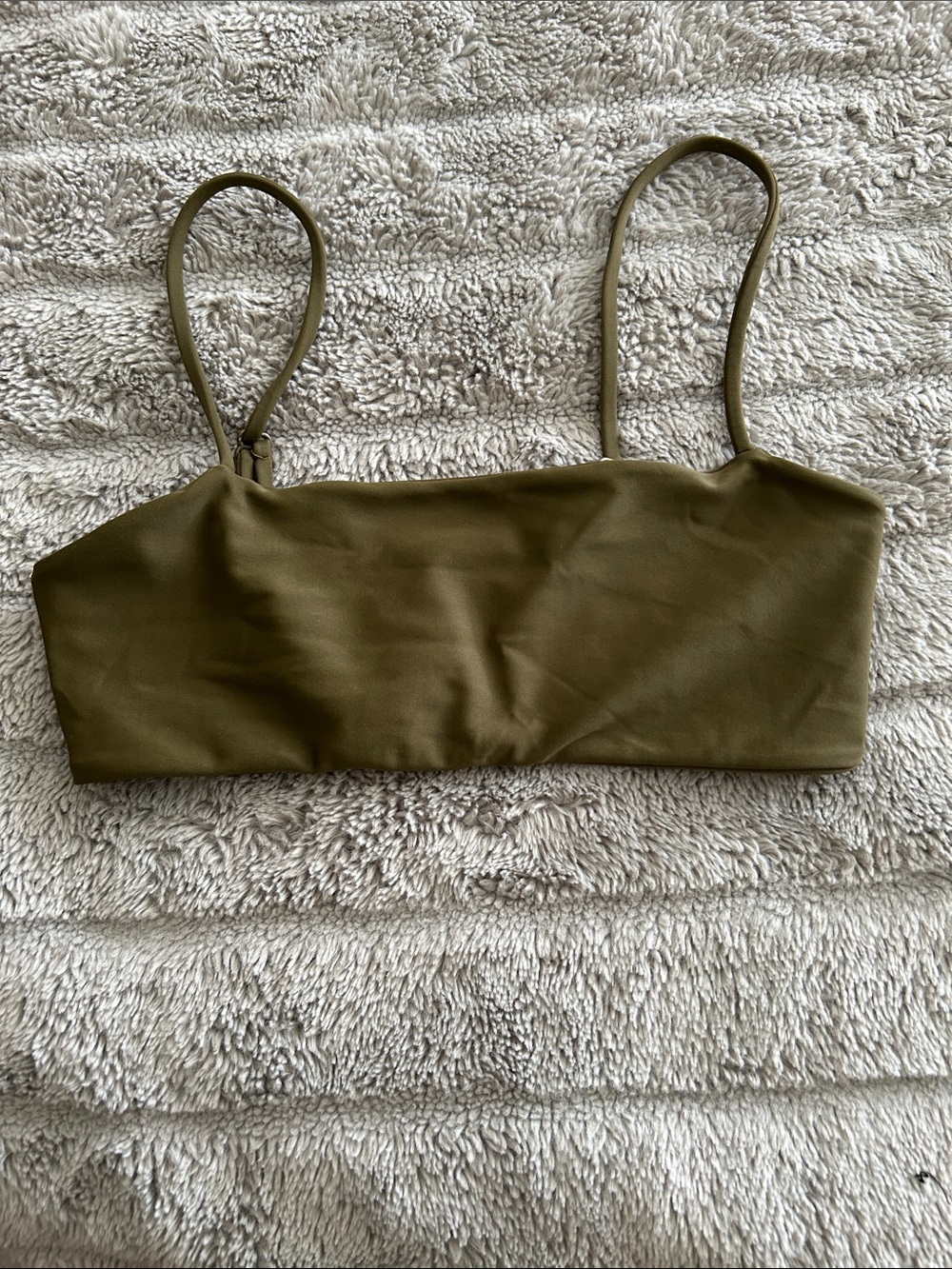 Mikoh Olive Green Bikini Top